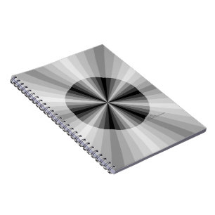 Optical Illusion Black Notebook
