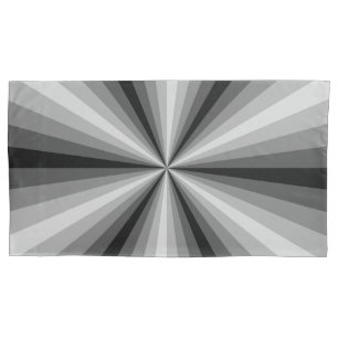 Optical Illusion Black Pillow Case