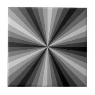 Optical Illusion Black Tile