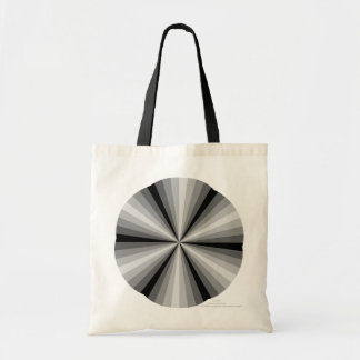 Optical Illusion Black Tote Bag
