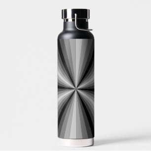 Optical Illusion Black Water Bottle