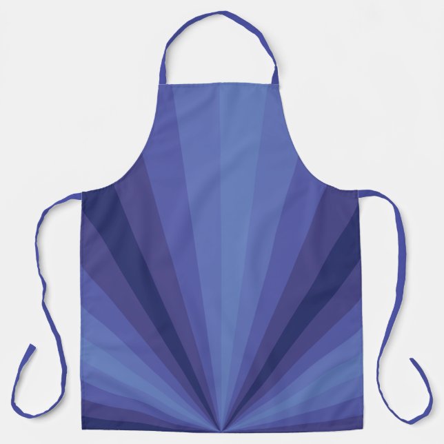 Optical Illusion Blue All-Over Print Apron (Front)