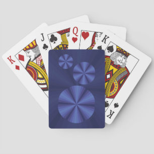 Optical Illusion Blue Classic Playing Cards