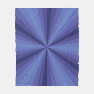 Optical Illusion Blue Fleece Blanket