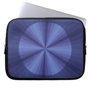 Optical Illusion Blue Laptop Case