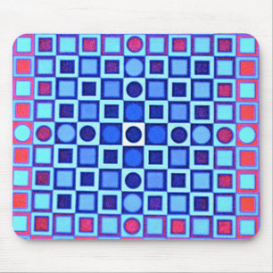 OPTICAL ILLUSION BLUE Mousepad