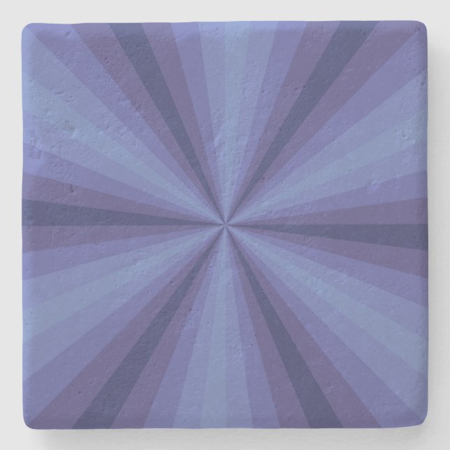 Optical Illusion Blue Stone Coaster (Front)
