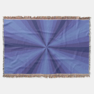 Optical Illusion Blue Throw Blanket