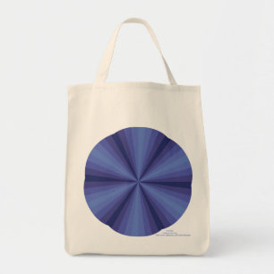 Optical Illusion Blue Tote Bag