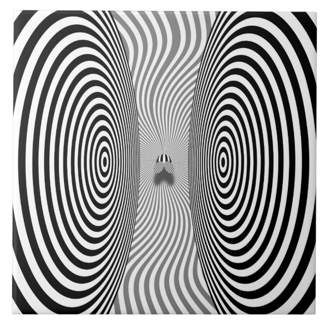 Optical Illusion - Bothersome Fly Ceramic Tile (Front)