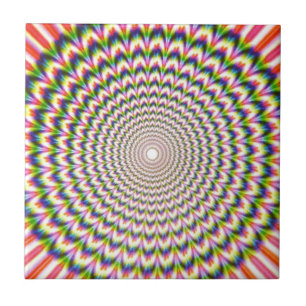 Optical Illusion Ceramic Tile