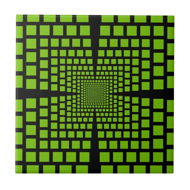 Optical illusion ceramic tile (Front)