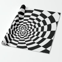 Optical Illusion chequered spatial pattern