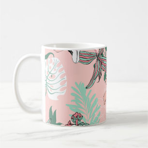 Optical Illusion Circles: Monochrome Seamless Patt Coffee Mug