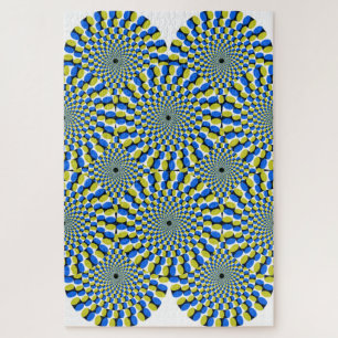 Optical Illusion Circles Novelty Jigsaw Puzzle