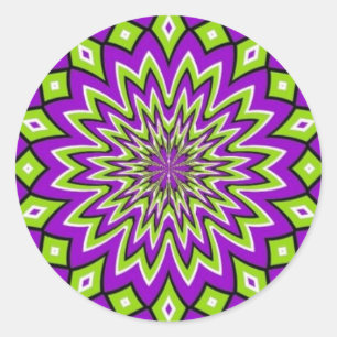 Optical Illusion Classic Round Sticker