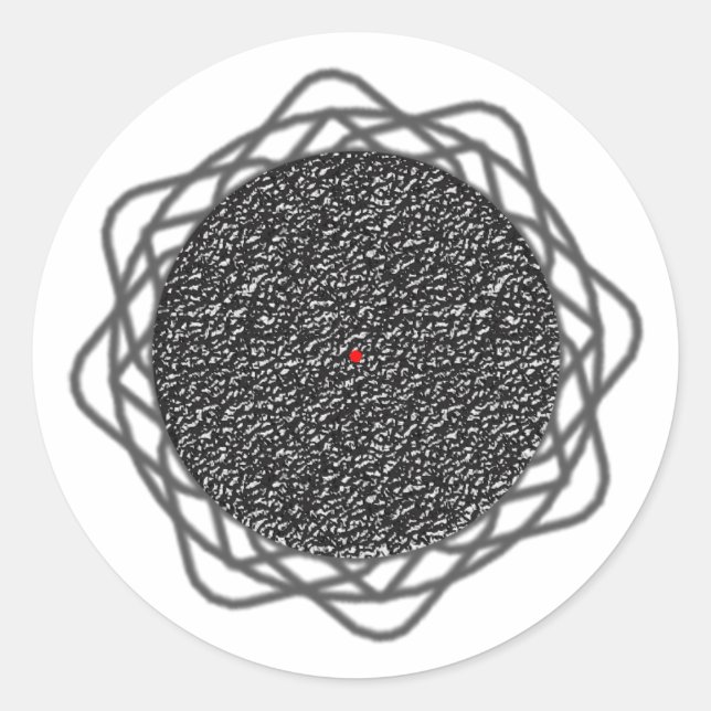 Optical Illusion Classic Round Sticker (Front)
