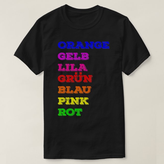 Optical illusion Colour Confusion Gift  T-Shirt (Design Front)