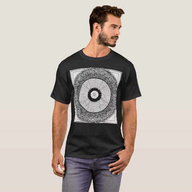 "Optical Illusion Colouring Tee: Mind-Bending Fun" T-Shirt (Front Full)
