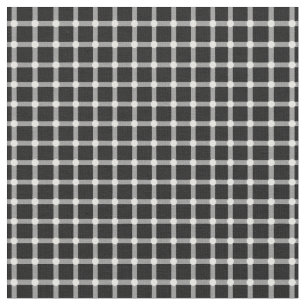 Optical Illusion Design Disappearing Black Dots Fabric