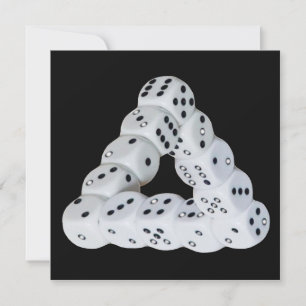 Optical illusion Dice Card