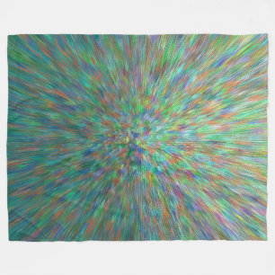 Optical illusion fleece blanket