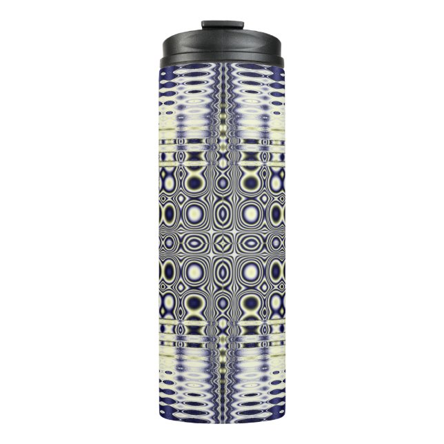Optical Illusion Fractal Thermal Tumbler (Front)