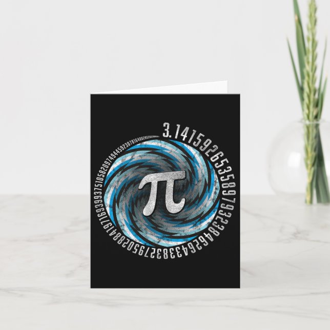 Optical Illusion Geometry Pi Math Science Stem 3.1 Card (Front)