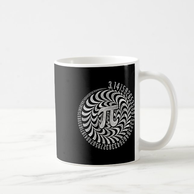Optical Illusion Geometry Pi Math Science Stem 3.1 Coffee Mug (Right)