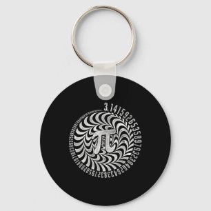 Optical Illusion Geometry Pi Math Science Stem 3.1 Key Ring