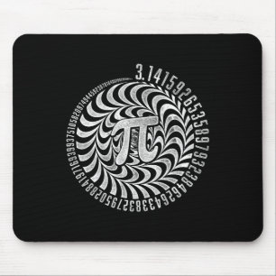 Optical Illusion Geometry Pi Math Science Stem 3.1 Mouse Pad