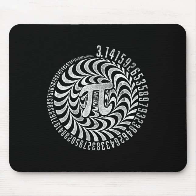 Optical Illusion Geometry Pi Math Science Stem 3.1 Mouse Pad (Front)