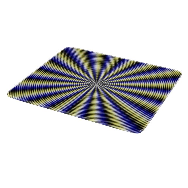 Optical Illusion Glass Cutting Board (Corner)