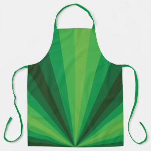 Optical Illusion Green All-Over Print Apron