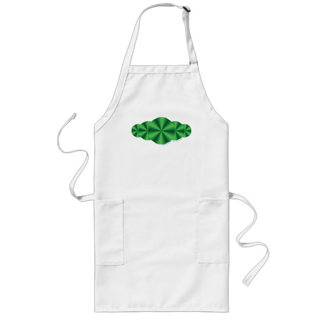 Optical Illusion Green Apron (Front)