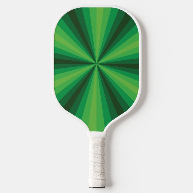 Optical Illusion Green Pickleball Paddle (Front)