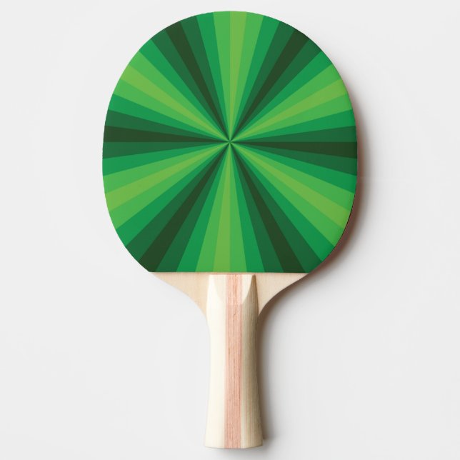 Optical Illusion Green Ping Pong Paddle (Front)