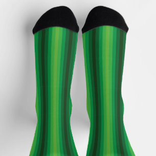 Optical Illusion Green Socks