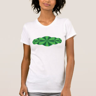 Optical Illusion Green Women's Light Shirt