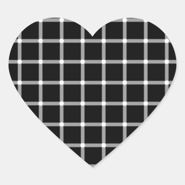 Optical illusion heart sticker (Front)