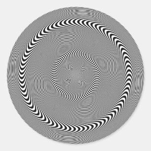 Optical Illusion - Hypnosis made easy Classic Round Sticker