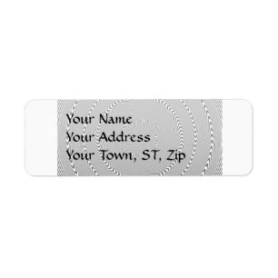 Optical Illusion - Hypnosis made easy Return Address Label
