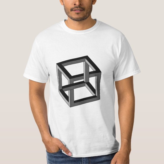 Optical Illusion - Impossible Cube T-Shirt (Front)
