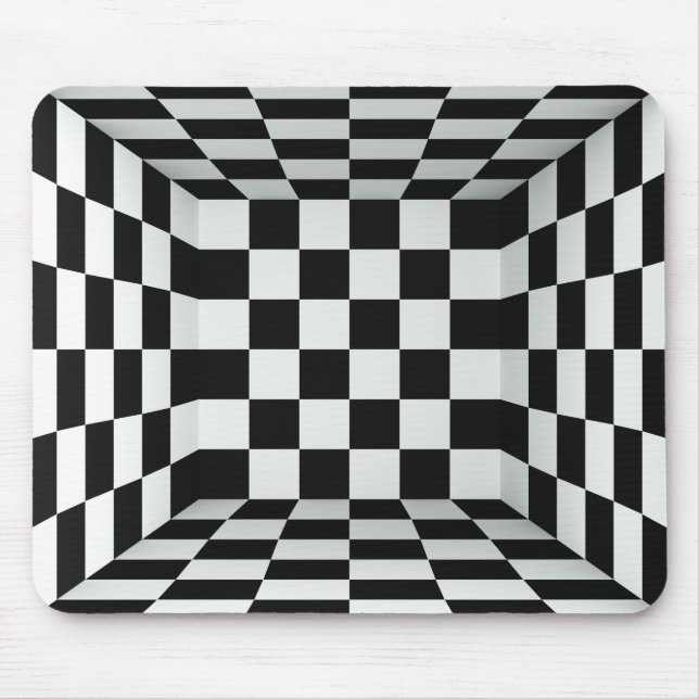 Optical Illusion Karo Mouse Pad (Front)