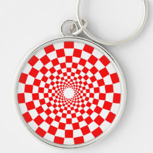OPTICAL ILLUSION KEY RING