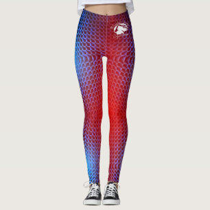 Optical Illusion Leggings with White B&BE Logo