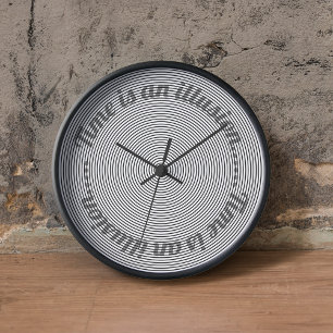 Optical Illusion Modern Decorative Wall Clock