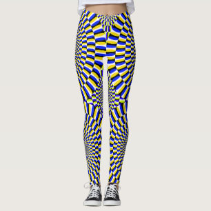 Optical Illusion: Moving Circles Background Leggings