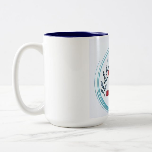 "Optical Illusion Mug" Two-Tone Coffee Mug (Left)