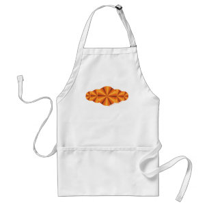 Optical Illusion Orange Apron